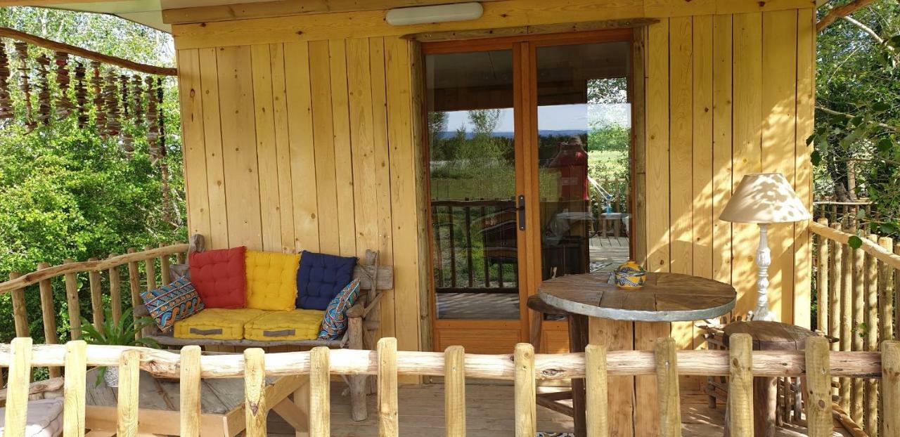 La Cabane Perchee Villelaure Exterior foto